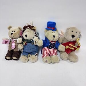Starbucks Bearistas Collection of 4 Teddy Bears w Tags 2001 2002 2007 2001